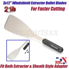 3x12" Windshield Extractor Bullet Blades (EXT-Delta) Auto Glass Removal Tool US