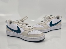 Nike Court Borough Low 2 Kids White / Teal / Beige Sneakers US Size 4.5Y