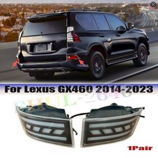 For Lexus Gx460 2014-2023 Smoked Led Rear Bumper Fog Light Reverse Tail Lamp Set
