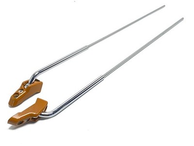 Sonnenblenden-Halter Taba Verchromt Für Mercedes W107 Support Set