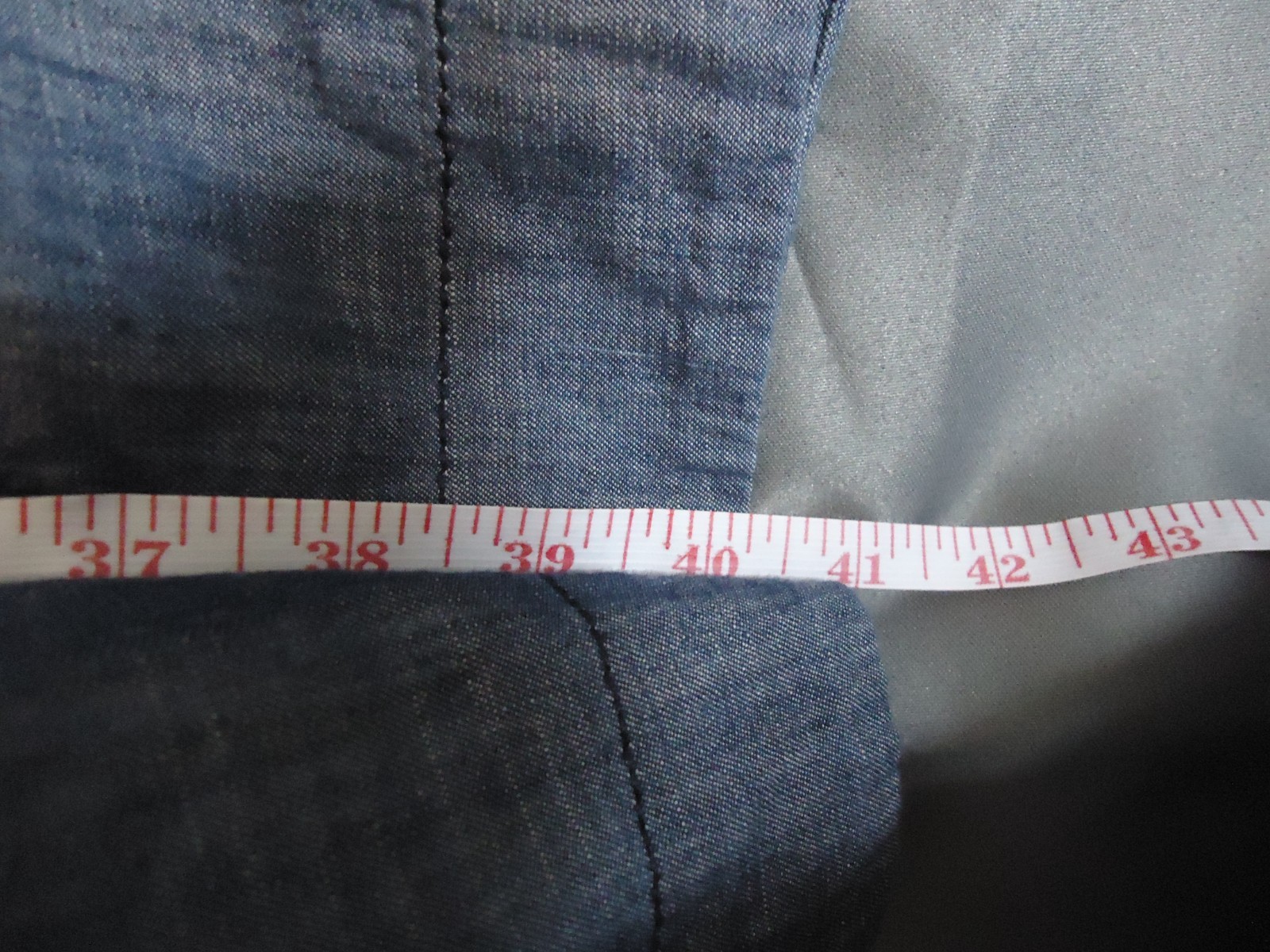 Talbots Chambray Button-Down Belted Short Sleeve … - image 7