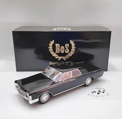 BOS 1:18 Lincoln Continental 1968 Black 4-Door Resin Luxury Sedan