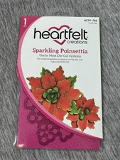 Heartfelt Creations Sparkling Poinsettia Craft Die HCD1-766 1pc Cardmaking