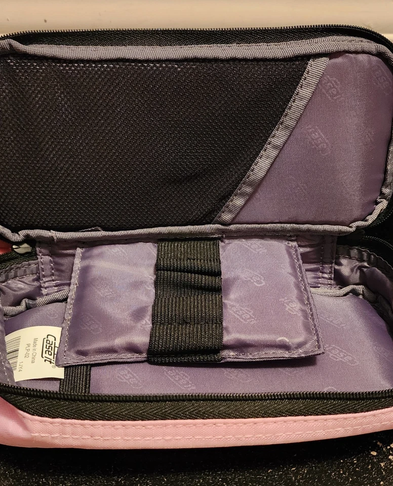 Estuche para lápices Case-It Case-it The Pouch con cremallera y ojales, rosa, PLP-02-pnk Foto 2 de 2