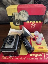 Argus 75 With Original Box Flash Flash Bulbs and paperwork