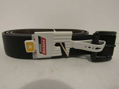 New Dickies Men's Workwear Belt Size 38 Black Faux Leather Durable Uniform