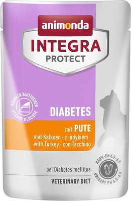 animonda INTEGRA PROTECT Katzenfutter nass Diabetes mit Pute 85 g (24er Pack)