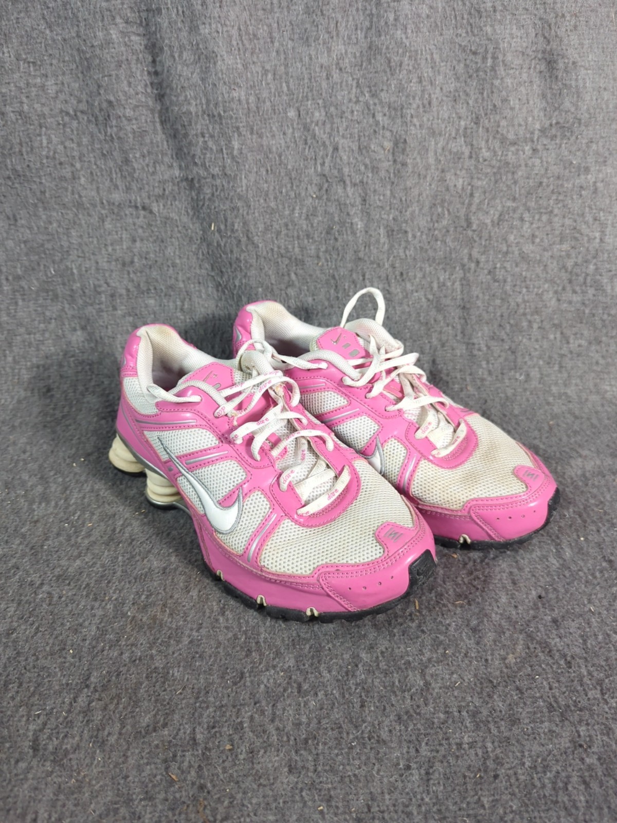 Nike Shox Remix+ Women's Size 7.5 Pink Silver Sneakers - Great Condition