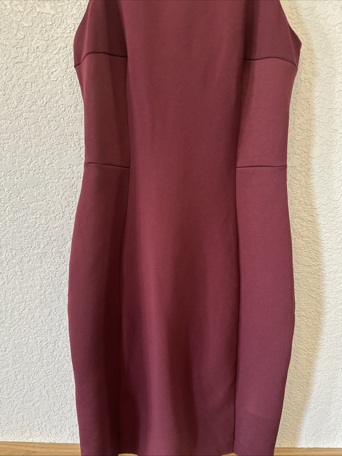 Mango Suits Women’s S Burgundy Pencil Dress thumbnail 4