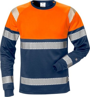 Fristads Warnschutz T-Shirt High Vis T-Shirt Langarm Kl. 1 7519 THV Warnschutz-O