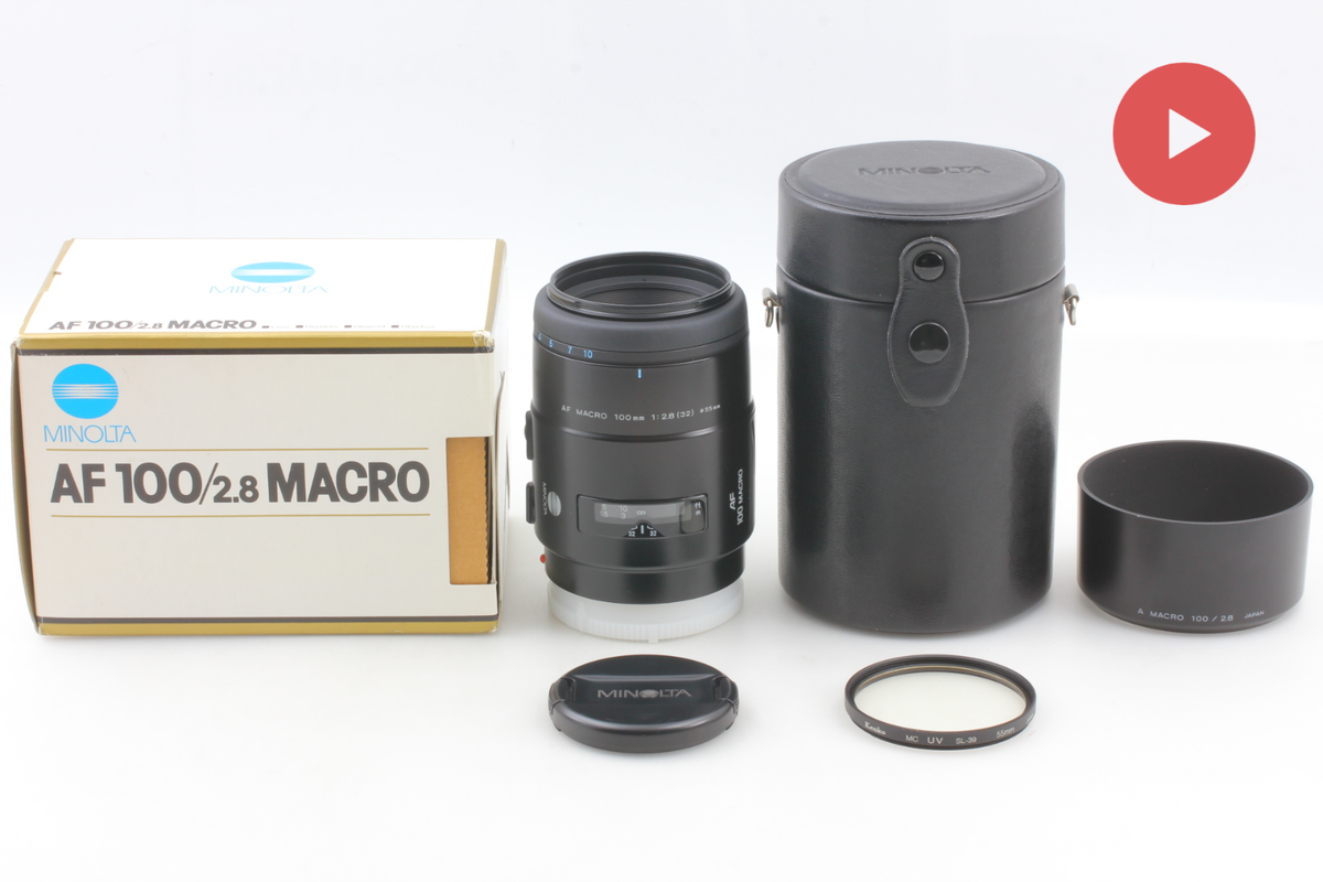 NEAR MINT in BOX 】Minolta AF 100mm f/2.8 Macro Lens for Sony A