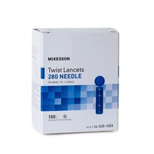 McKesson Lancet for Lancing Device 28 Gauge 1.8 mm Depth 1 Box(s) 100 /Box