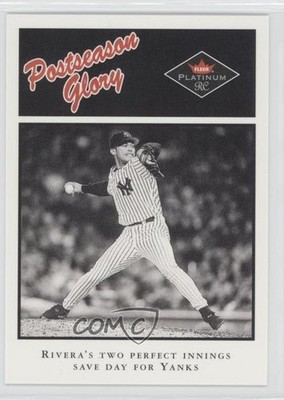 2001 Fleer Platinum Postseason Glory Mariano Rivera #492 HOF 2i9