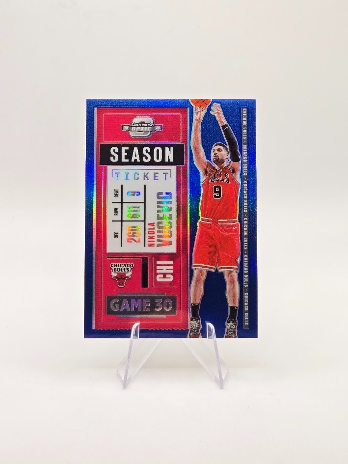Nikola Vucevic 2020-21 Panini Contenders Optic Blue SP /99 #31 Bulls