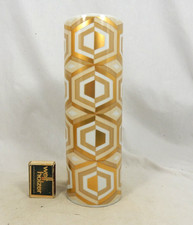 Rare 70`s PMR Bavaria Jaeger  & Co. 24 K Gold Porzellan porcelain Vase 25,5 cm