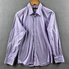 Dolce & Gabbana Dress Shirt Mens 15.5-39 Purple Lilac GOLD Cotton Made In Italy