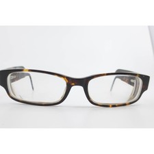 AZC 210 Col 10 Tortoiseshell Rectangular Eyeglass Frames 50-16-130 Brown Pattern