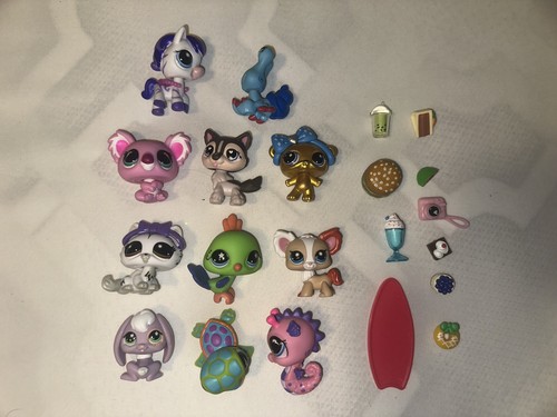 Lot Figurines Littlest Pet Shop Authentiques Teckel Epagneul Colley 992 1950 1318 1676