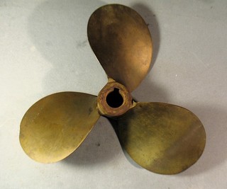 Vintage Fishing Michigan Aqua Master Boat Ship Propeller 3 Blade 10x13 RH Bronze