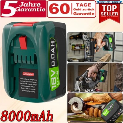 8Ah Akku für Bosch 18V PBA PSB PSR Gardena 18v-system Li-Ion Power Werkzeugakku