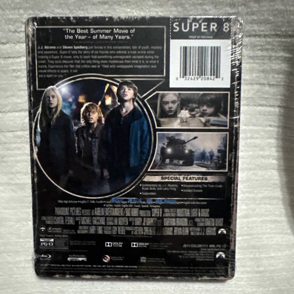 SUPER 8 Metalpak / Steelbook (Blu-ray, 2015) Target Exclusive New Sealed - Image 2 of 4
