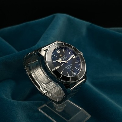 Breitling Superocean Heritage B20 AB2020121B1A1 Automatic 46mm Black Dial Mesh