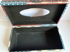 Patriotic Tissue Box w Flag & Clasp on Front, Red, White & Blue — photo 5