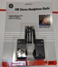 New Old Stock Vintage GE FM Stereo Headphone Radio Folding 7-1285S NEW SEALED