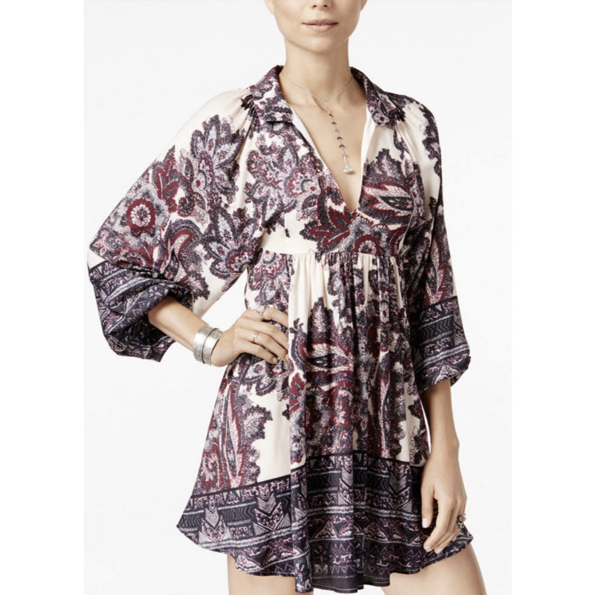 free people say you love me mini dress Free People | Dresses | Free People Ivory Burgundy Say You Love Me Long Sleeve Mini Dress