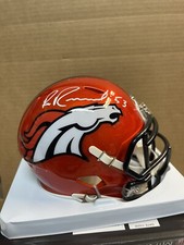 Broncos BILL ROMANOWSKI SIGNED RIDDELL flash HELMET 2X SUPER BOWL CHAMPS Beckett