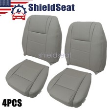 Both Side Bottom Top Leather Seat Cover Gray For 2005 - 2009 Ford Mustang V6 Both Side Bottom Top Leather Seat Cover Gray For 2005 - 2009 Ford Mustang V6