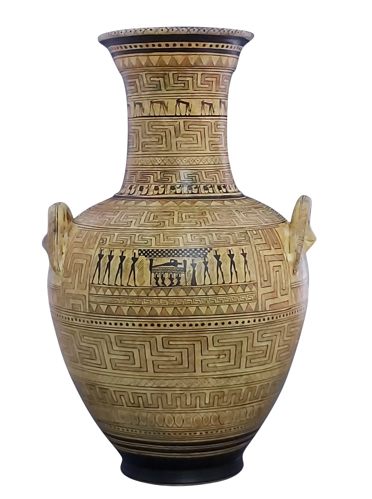 Handmade Dipylon Amphora Replica | Ancient Greek Geometric Vase | 755–750 B.C.