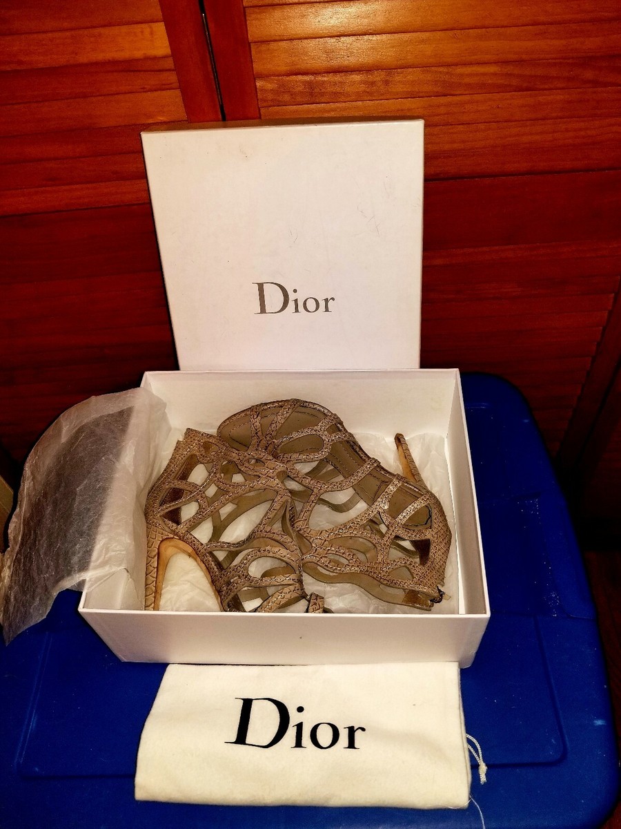 DIOR SANDALS AUTHENTIC SIZE 38 Vintage Christian Dior Caged