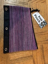 School Pencil Pouch Knit Purple