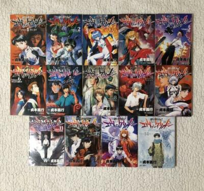 Neon Genesis Eva Evangelion Vol.1-14 Comic Complete Set Japanese