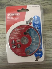 Diablo 3" METAL CUT OFF DISC DBD030045105F 5 Pack
