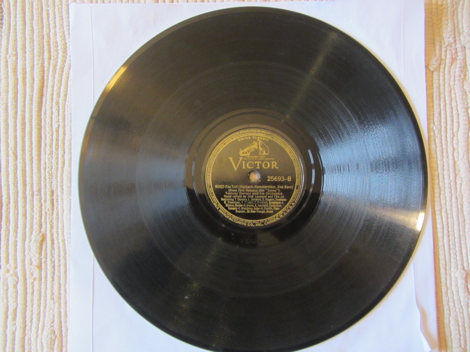 TOMMY DORSEY ORCHESTRA/JACK LEONARD DIPSY DOODLE/WHO? Victor 25693 VG+