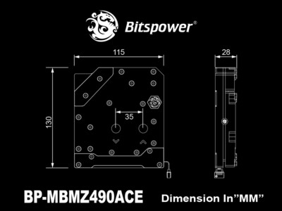 Bitspower Mono Block for MSI MEG Z490 ACE BP-MBMZ490ACE 4712914786500
