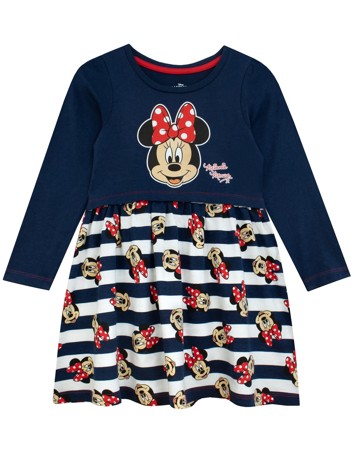 DISNEY Vestito Minnie Mouse | Minnie Mouse Abiti per Ragazze | Abito a Manich...