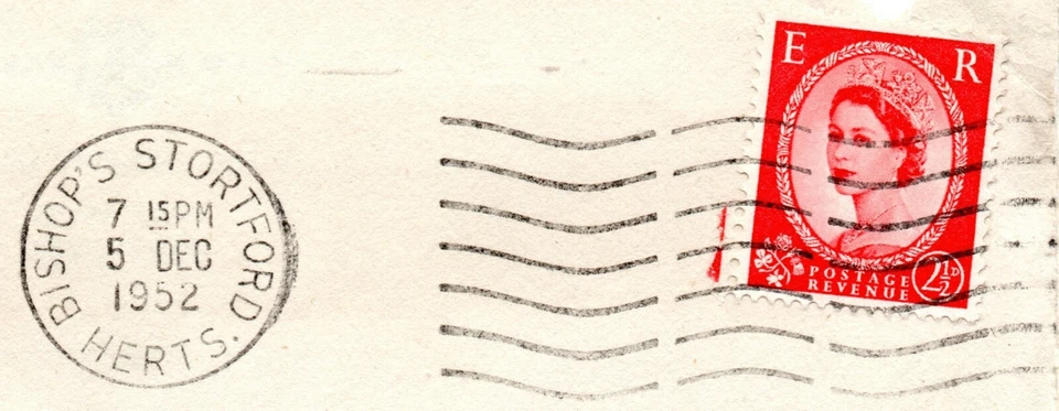 1952 Sg 519 2½d carmine-red (Type I) Bishop's Stortford First Day of Issue Cx  - Image 2 of 3