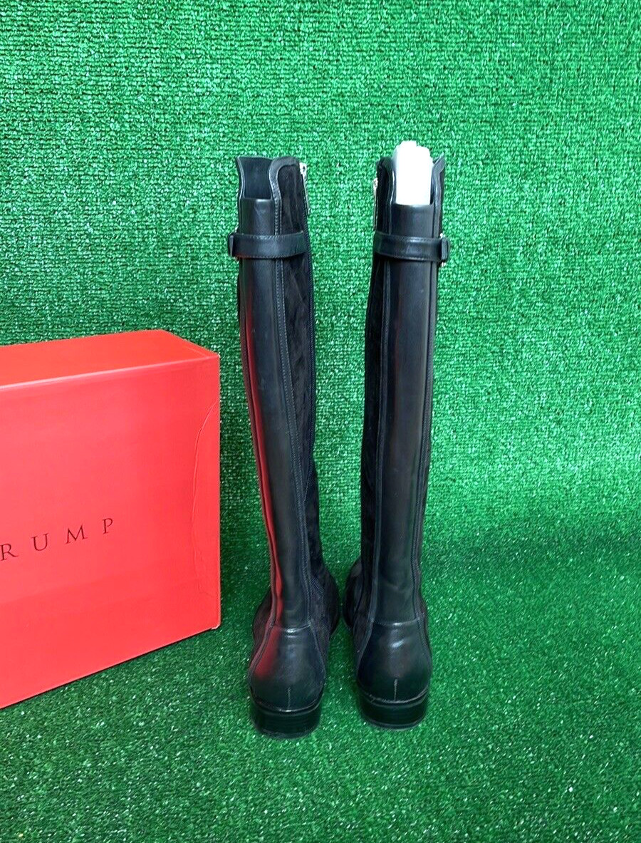 Women's Ivanka Trump Black Suede and Leather 'Larissa' Boots SZ 8.5M NWT image 9
