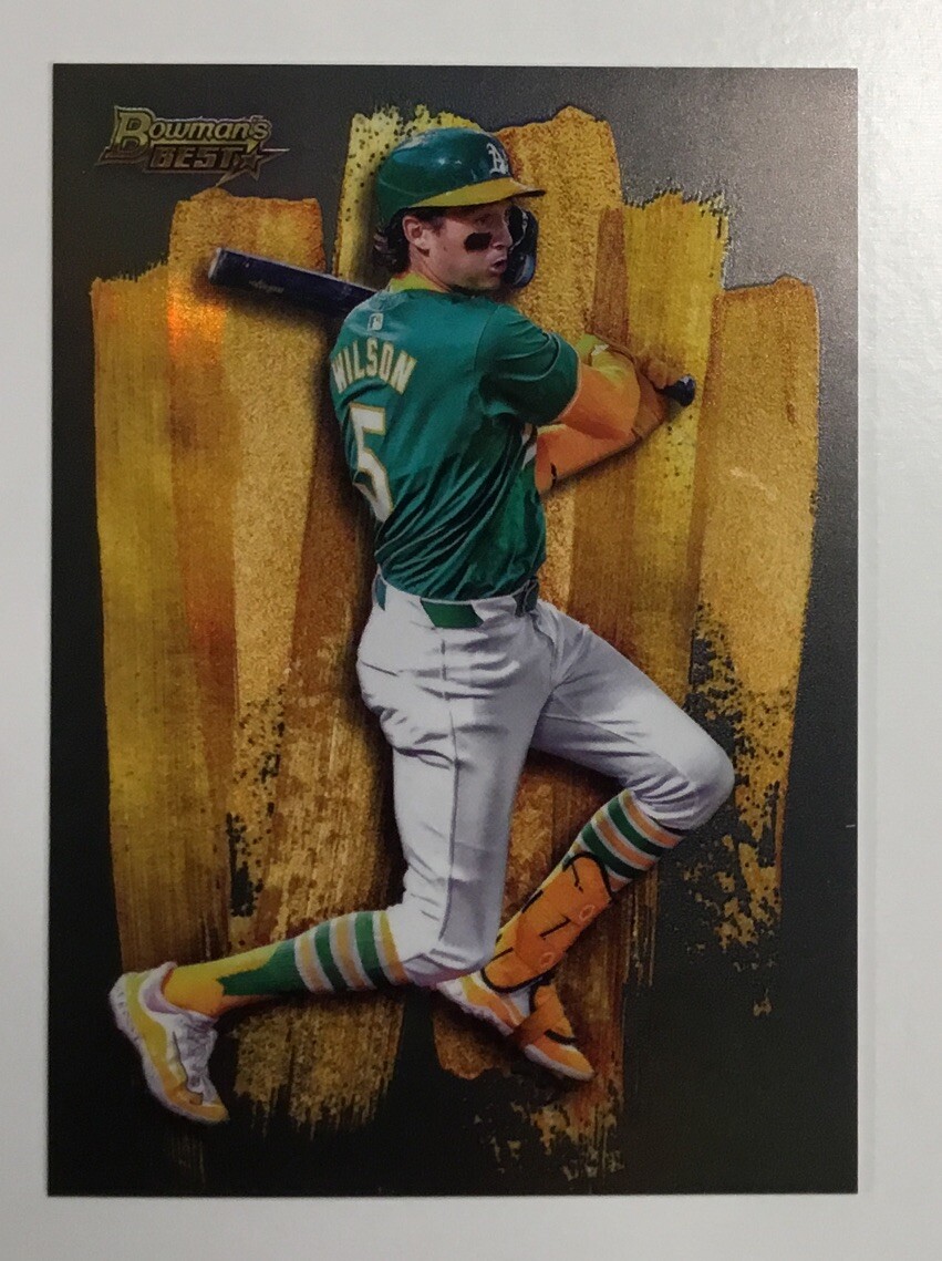 Jacob Wilson 2024 Bowman Best Strokes Of Gold SSP Case Hit SG-16 A’s Rookie