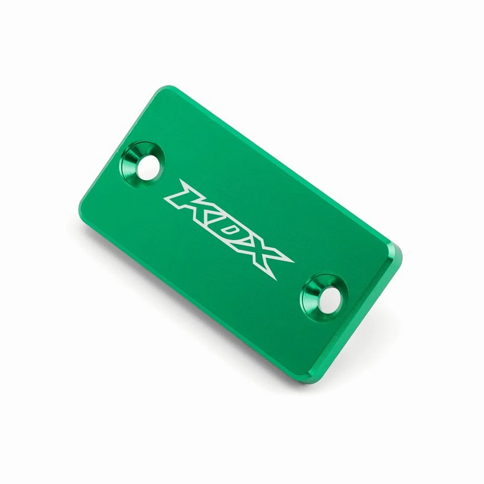 Front Rear Brake Reservoir Cover Cap For KAWASAKI KDX200 KDX220/R KDX250 Green - Image 3 of 4