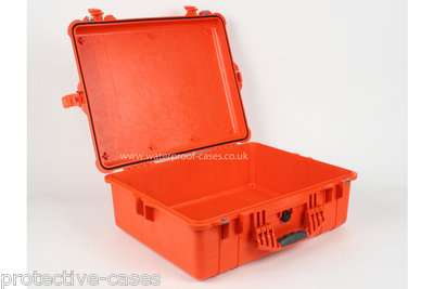 Peli 1600 Protector Case - Waterproof - Empty - ORANGE - NEW | eBay UK