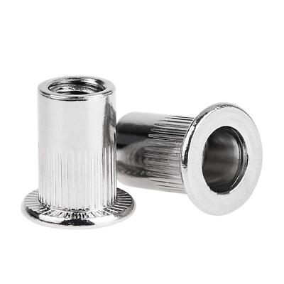 Insertos Roscados Paquete De 25 Tuercas De Remache De Acero 1/4-20 Inserción De Cuerpo Medio Hexagonal Tuerca Remache Remaches Roscados Inserto RIV Tuercas Remache E Hilo Remache Roscado Herramienta