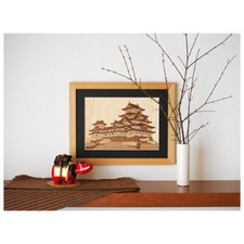 Kyugetsu Wooden Paper Cutout Craft Art Mt.Fuji