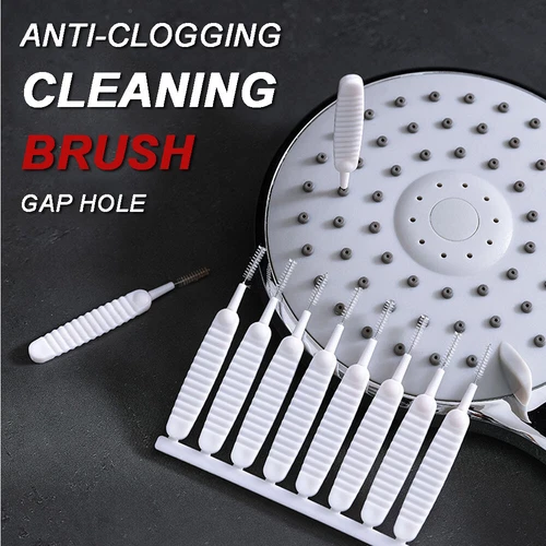 10x Shower Head Cleaning Brush Gap Hole Anti-Clogging Cleaner Brushes Tool . - Bild 1 von 17