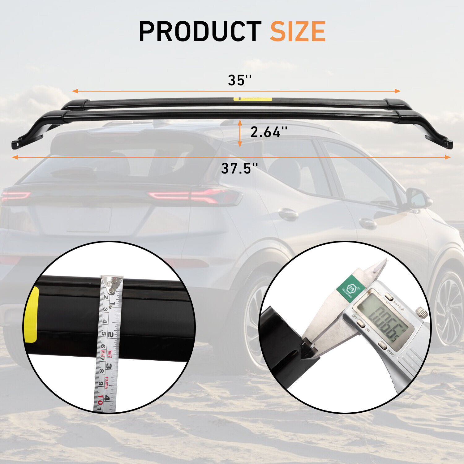 VICTOCAR 2 PS Cross Bar Roof Rack Fit for 20222023 Chevy Bolt EUV