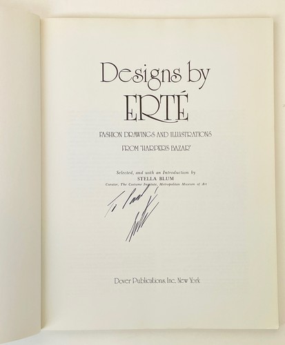 Designs by Erté. Fashion Drawings & Illustrations from 'Harper's Bazar' - SIGNED - Picture 4 of 5