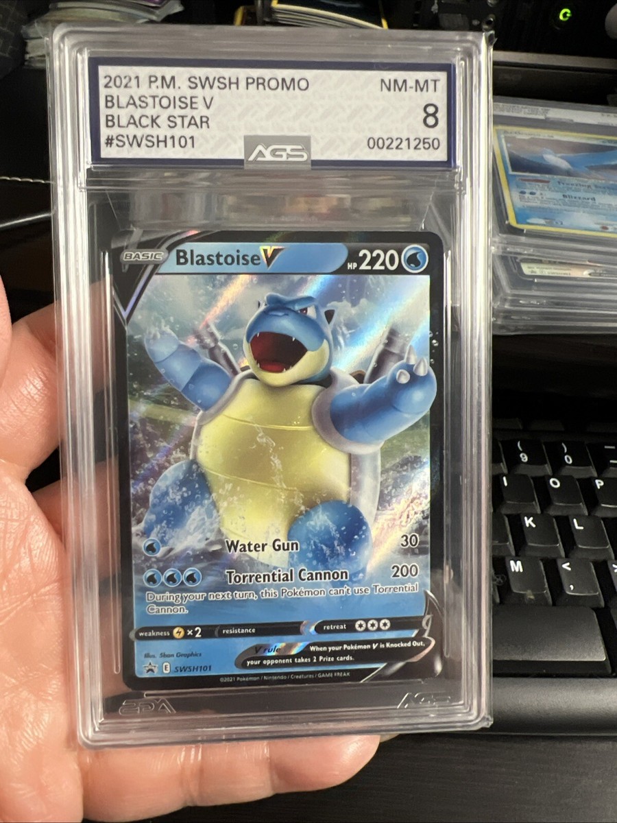 2021 Pokemon P.M SWSH Black Star Promo Blastoise V SWSH101 Graded